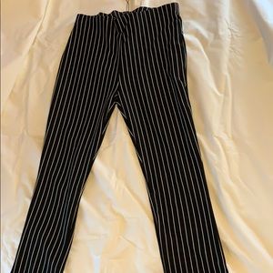 ZARA Stretchy striped pants. Size L. New with tags